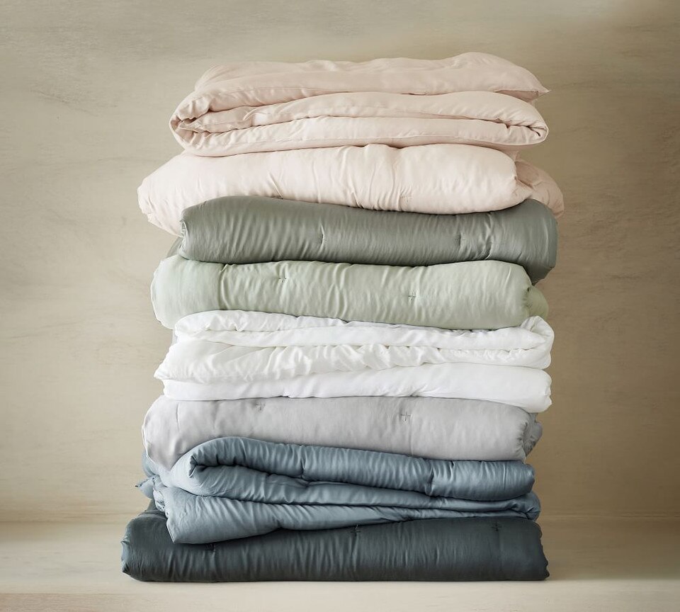 TENCEL™ Cross Stitch Coverlet & Pillowcases Pottery Barn Australia